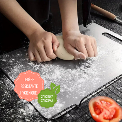 Planche à préparer en acier