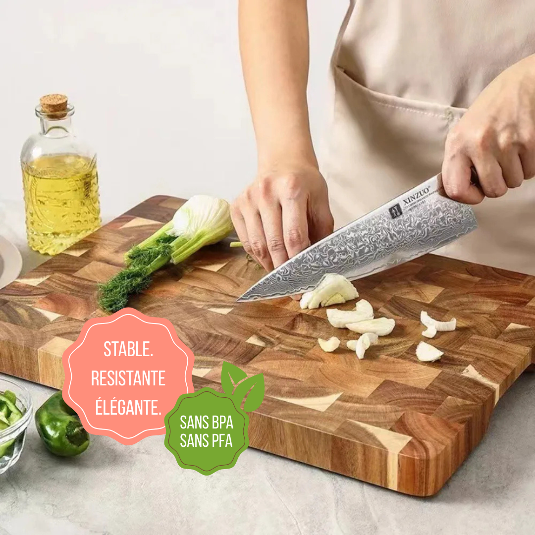 Planche à découper en bois exotique