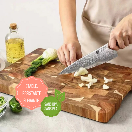 Planche à découper en bois exotique